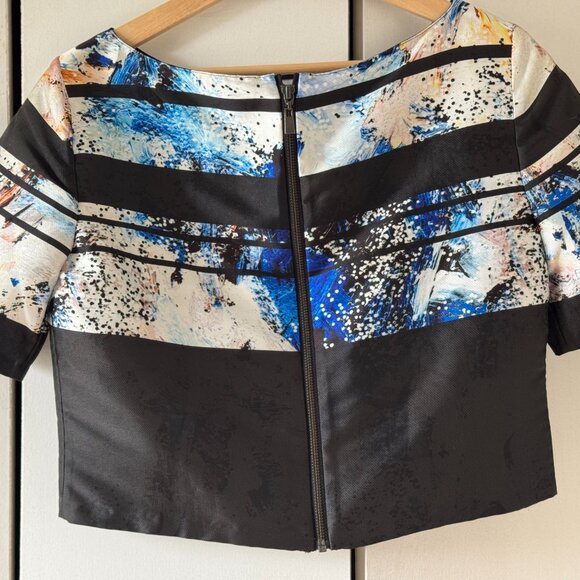 Sachin & Babi Noir Blue and Black Top - Picture 2 of 2